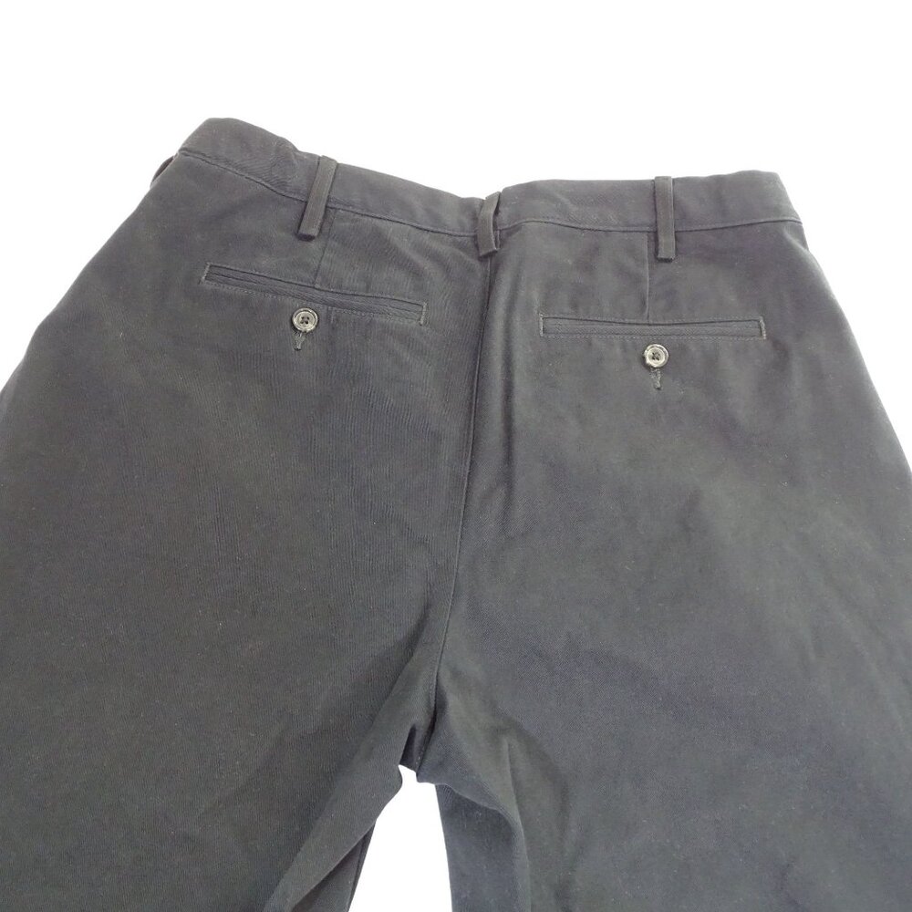 Lands End Mens Traditional Fit Pleated Black Dressy Chino Shorts Size 34 Casual - Picture 4 of 13